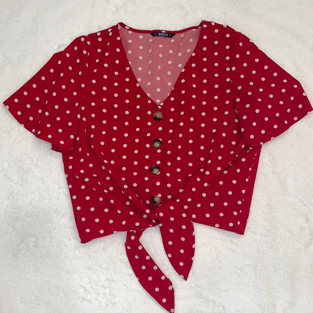 Polka Dot Crop Top